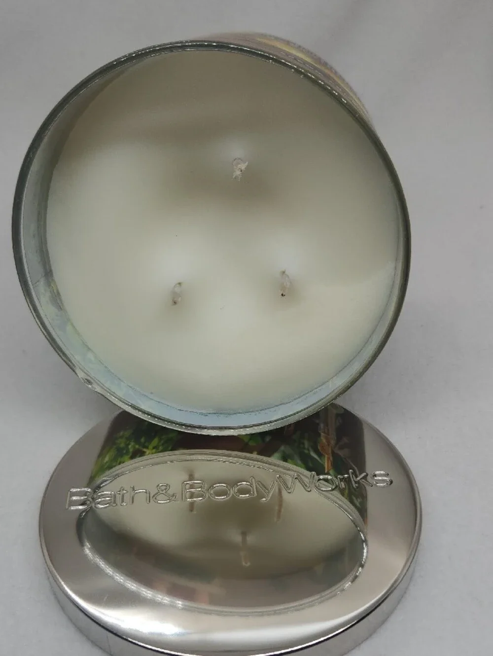 Bath & Body Works Lemon Mint Leaf 3-Wick Candle New